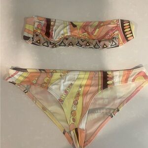 Pucci Bandeau Bikini Top - Size 42